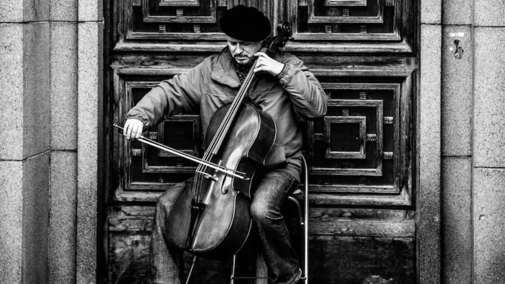 A Guy Playing Cello